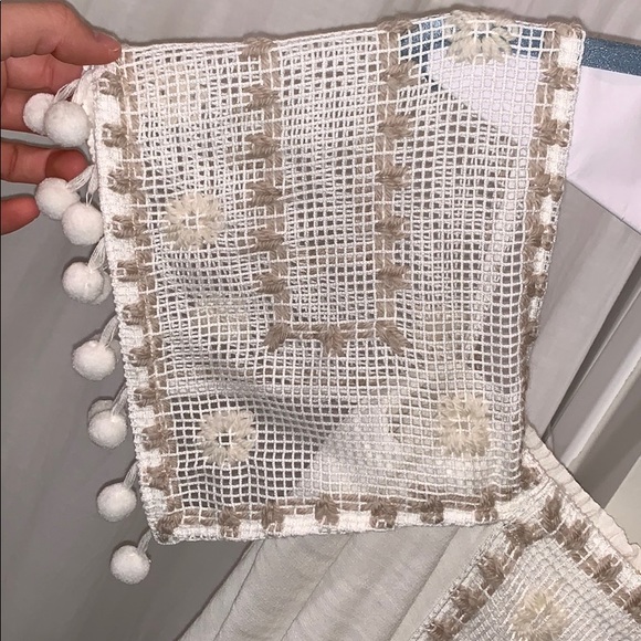 Ramy Brook off the shoulder white Pom Pom blouse - Picture 4 of 5